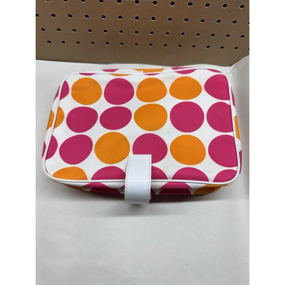Lancome Hanging Cosmetic Travel Organizer Polka Dot Makeup Toiletry Bag
